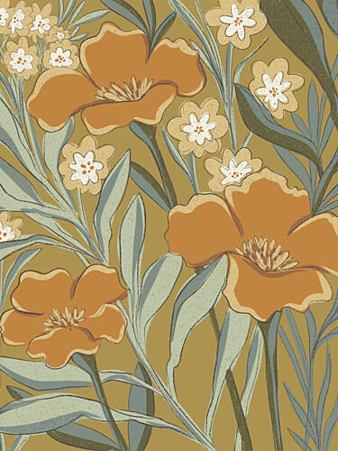 Vintage Botanical Bloom Art Print