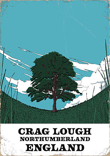 Crag Lough Lone Tree Art Print