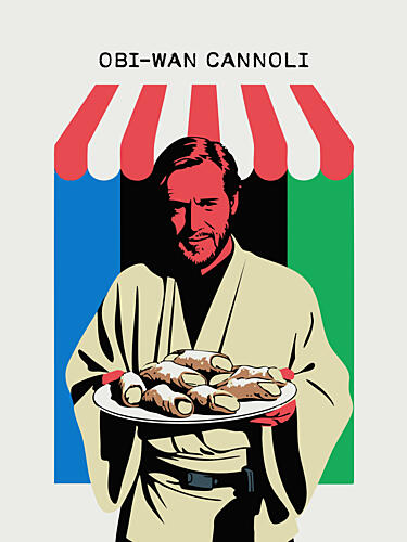 Bearded Heros Cannoli Pop art reproduction