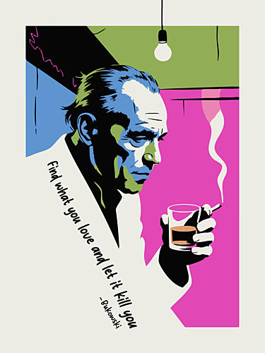 Smoking Man Thoughtful Quote Inspirant reproduction