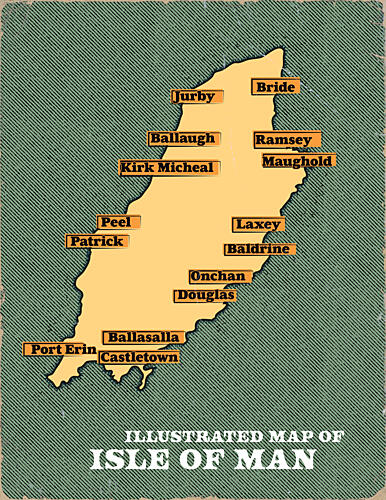 Illustrated Isle of Man Art Print