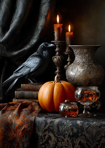 Dark Autumn Still Life Still Life Print