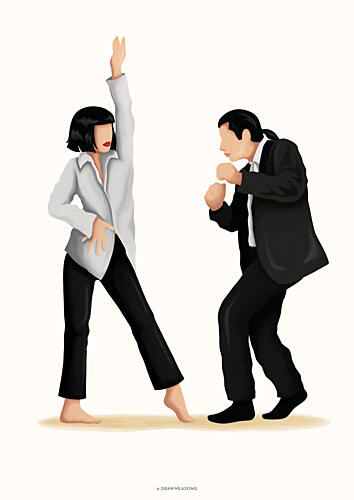 Cool Dance Moves Pop art reproduction