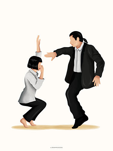 Iconic Dance Couple Dance Print