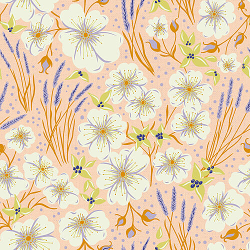 Whimsical Lavender Garden Art Print