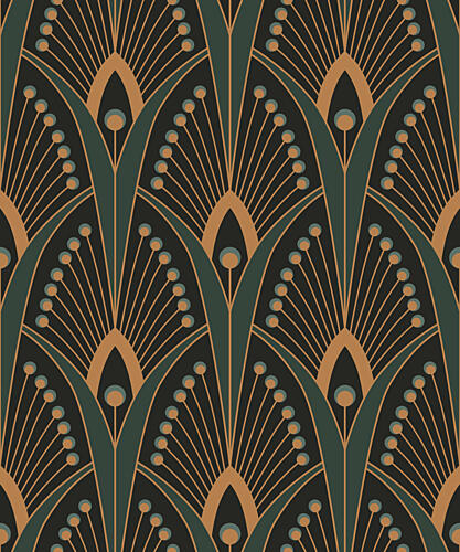 Elegant Art Deco Fan Art Print
