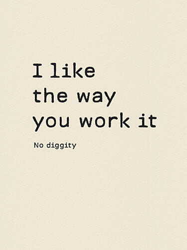 No Diggity Lyrics Pop art reproduction
