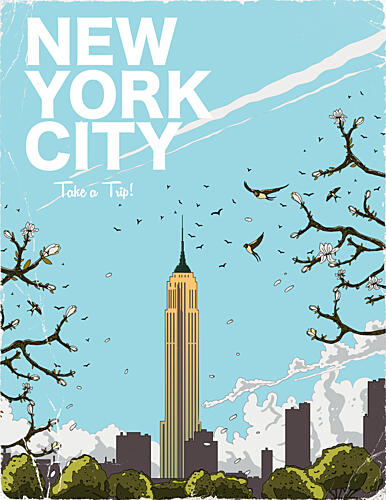 Springtime New York City Art Print