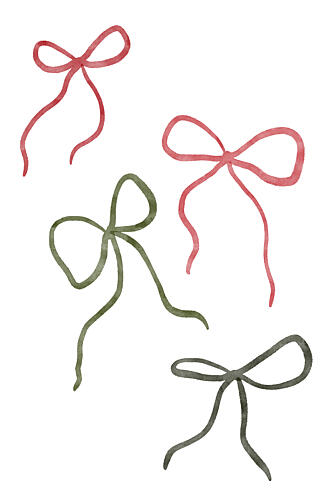 Christmasbowsno02 Art Print
