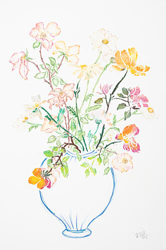 Soft Watercolor Blossoms Art Print