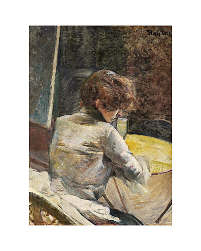 Waiting Ca.1887 Art Print by Toulouse Lautrec