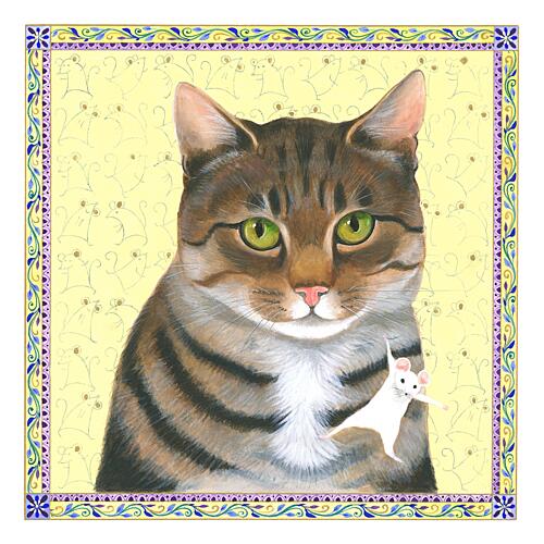A Very Serious Cat Art Print by Isabelle Brent