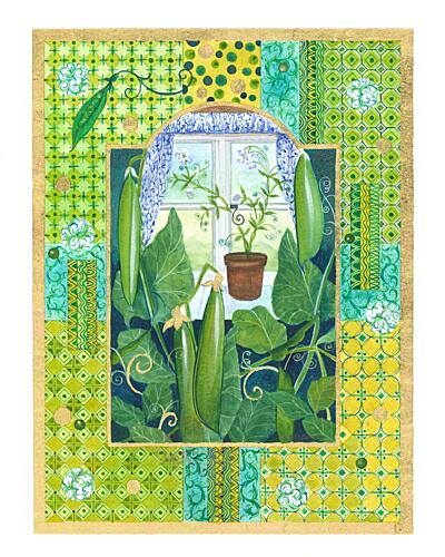 5 Peas in a Pod Still Life Print