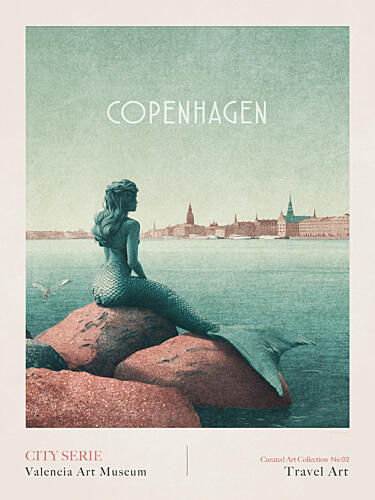 Copenhagen - Little Mermaid Art Print