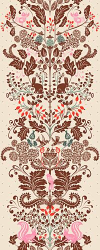 Whimsical Woodland Pattern Art Print