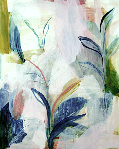 Soft Abstract Foliage Art Print