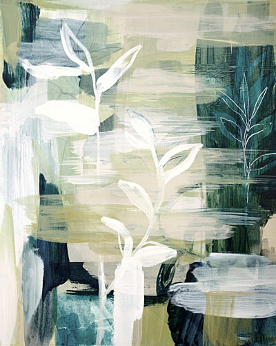 Botanical Abstract Serene Art Print