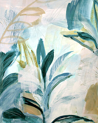 Serene Botanical Abstract Art Print