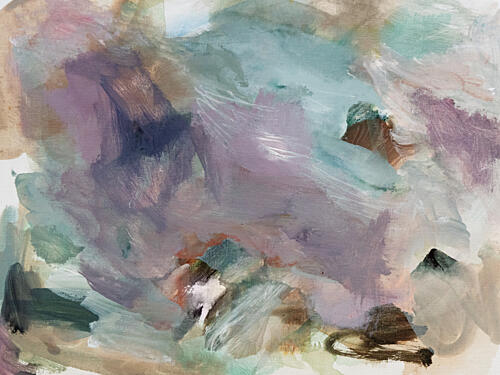 Soft Abstract Hues Art Print