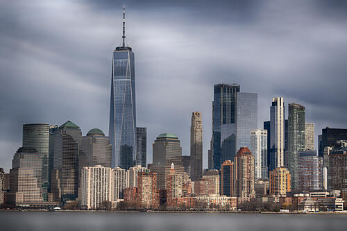 Dramatic Manhattan Skyline Art Print