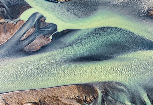 Glacial River Flow Art Print by Wei David Dai