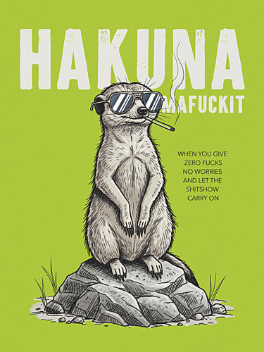 Cool Smoking Meerkat Pop art reproduction