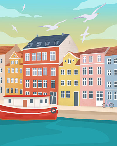 Copenhagen Art Print