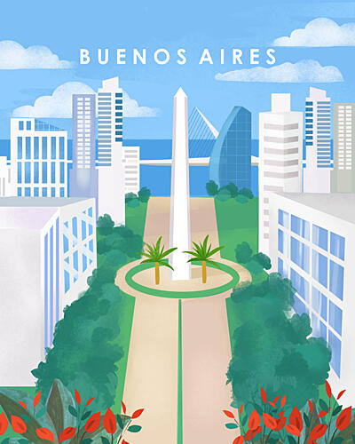 Buenos Aires Art Print