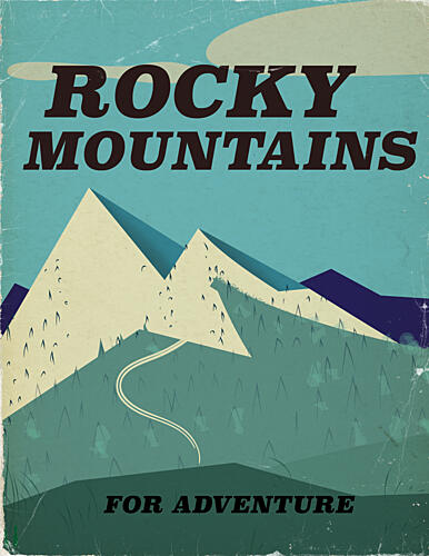 Rocky Mountains Adventure Art Print