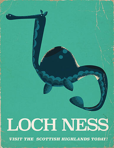 Loch Ness Monster Legend Art Print