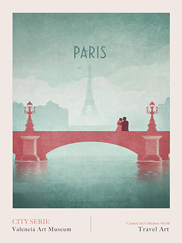 Paris 1- Alexandre III Bridge- Eiffel Tower- Art Print