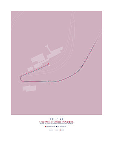 Marco Pantani, Tour de France 2000 Art Print by The Play
