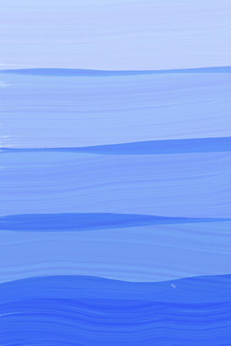 Serene Blue Waves Art Print