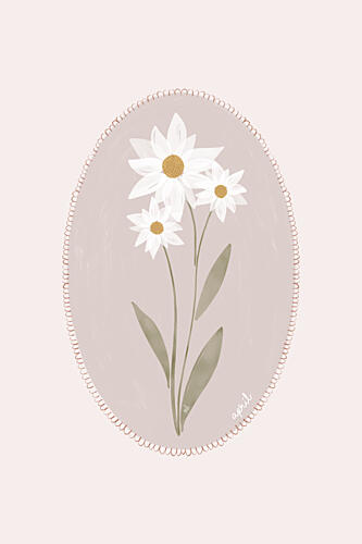 Delicate White Daisies Art Print
