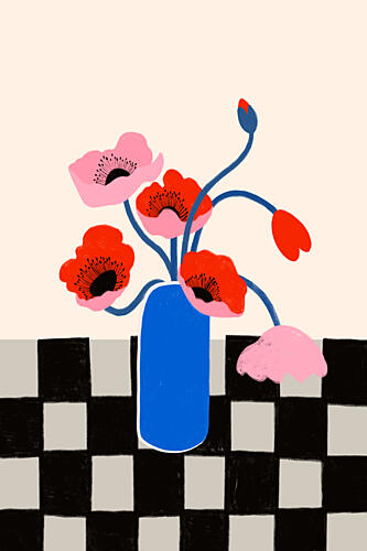 Bloomingcontrast Art Print