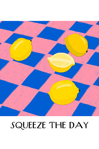 Squeezetheday Pop art reproduction