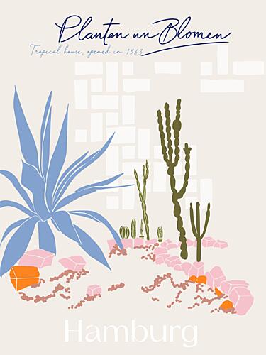 Planten Un Blomen Desert Art Print