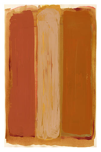 Earthy Color Blocks Art Print by Cartissi