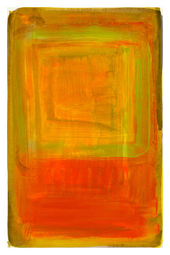 Fiery Abstract Glow Art Print by Cartissi