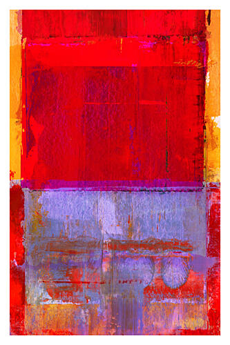 Abstract Red Purple Art Print by Cartissi