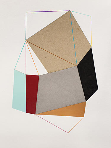 Colorful Geometric Design Art Print by Ildefonso Martin