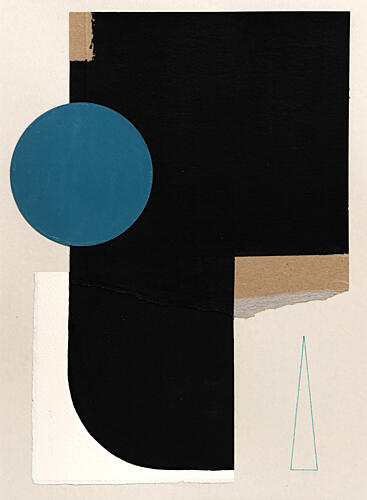 Abstract Geometric Collage Art Print by Ildefonso Martin