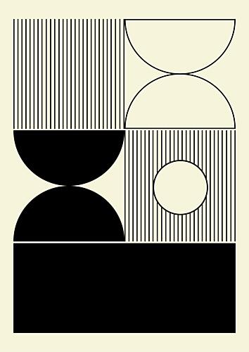 Abstract Geometric Harmony Art Print by Nilesh Kulkarni