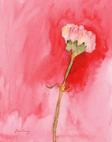 Blush Watercolor Bloom Art Print