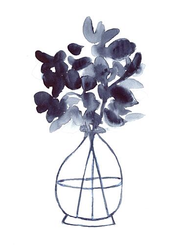 Fluid Botanical Still Life Art Print