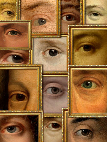Framed Eyes Collection Art Print