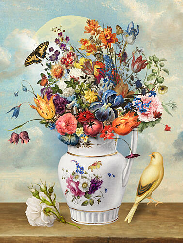 Vibrant Floral Still Life Art Print