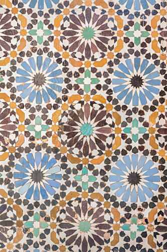 Moroccan Geometric Mosaic Art Print