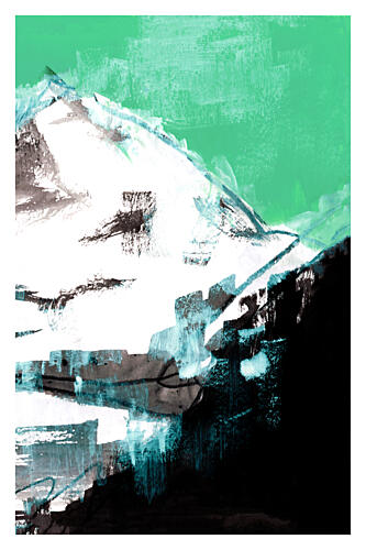 Emerald Sky Mountain Art Print