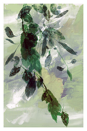 Flowing Greenery Abstract Art Print